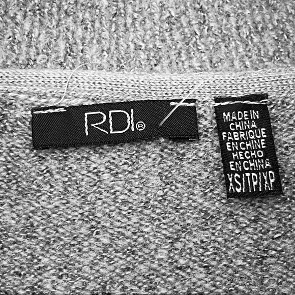 NWOT RDI Nordstrom Deep V-Neck Tunic Knit Sweater - Picture 4 of 7